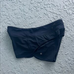 Lululemon Navy Blue Run Speed Run Shorts